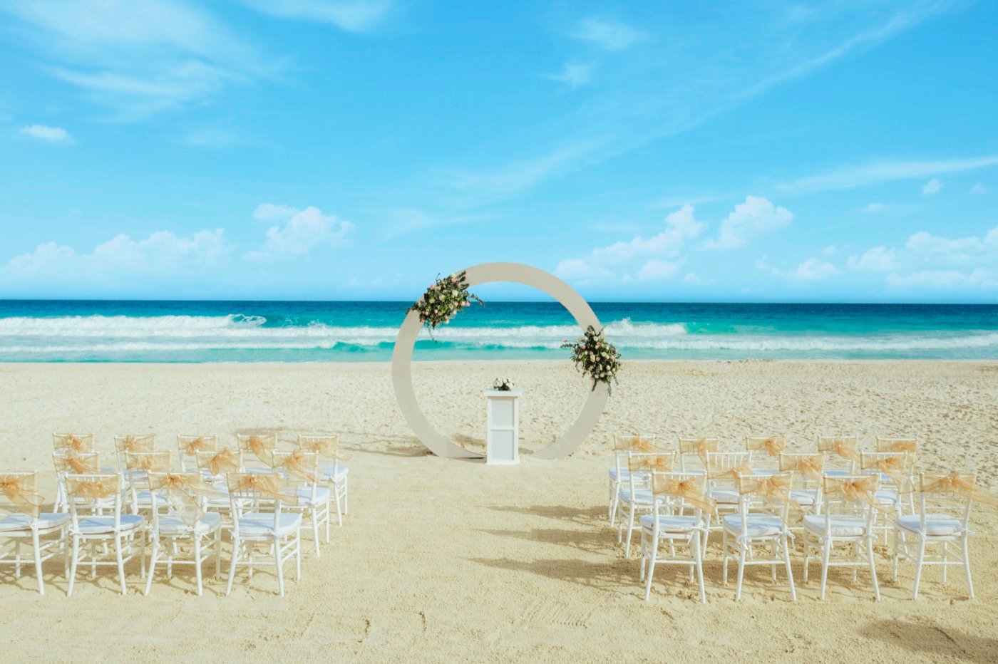 Sea view terrace altar at The Pyramid at Grand Oasis Hotel