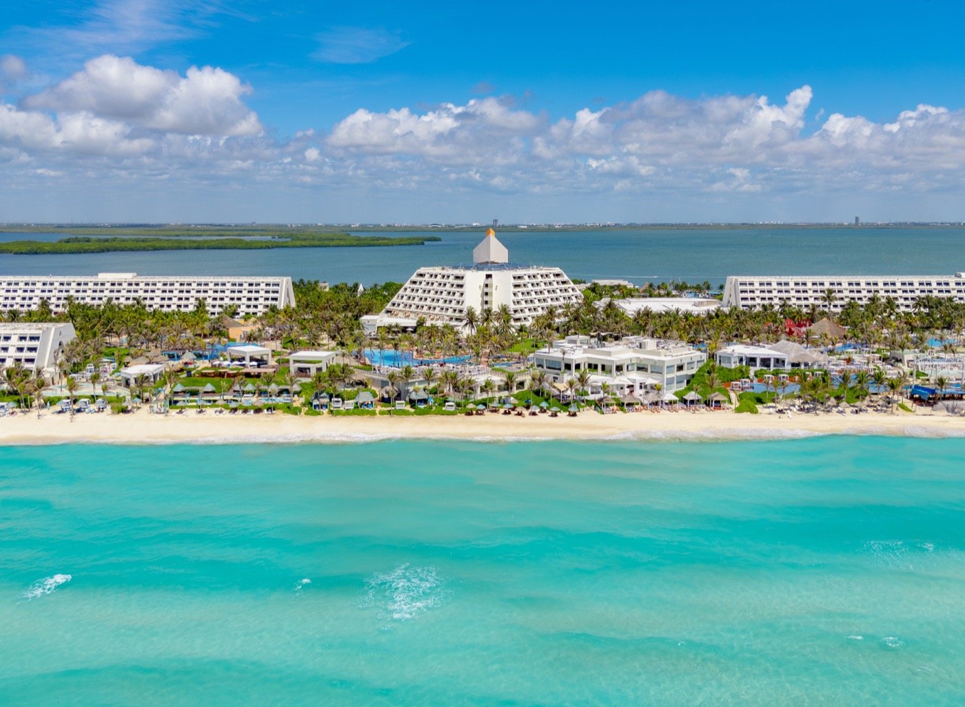 Panoramic View of Hotel The Pyramid at Grand Oasis