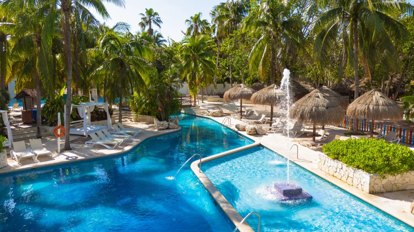 Pool at Grand Oasis Tulum Riviera Hotel